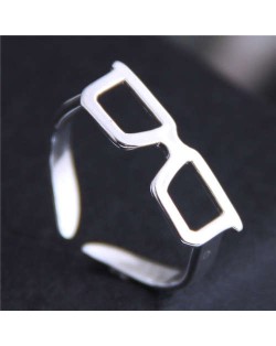 Cute Sunglasses Design Korean Fashion Adjustable Size Copper Ring