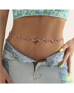 Multilayer Waist Chain Fashion: Stone Belly Chain Body Chain Jewelry for  Women 