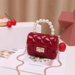 1pc Mini Fashion Transparent Acrylic Handbag Hard Shell Bag With