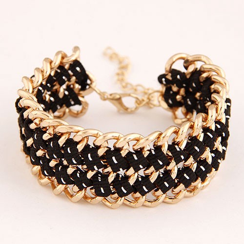black cloth bracelet